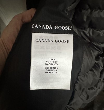 Canada Goose Lodge Hoody Black Small Packable Down Jacket