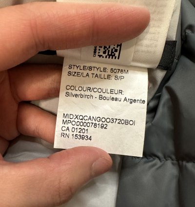 Canada Goose Lodge Hoody Silverbirch Small Brand New