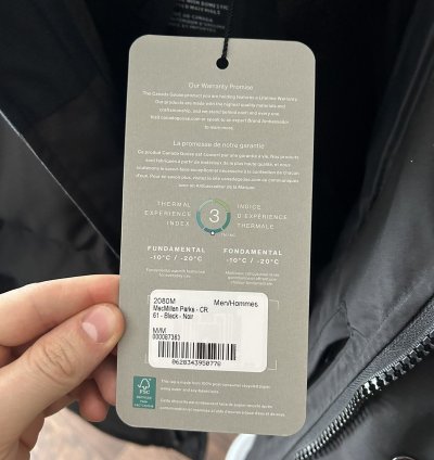 Canada goose Macmillan Jacket Size Medium