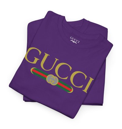 Gucci GG logo purple T-shirt - Size USA