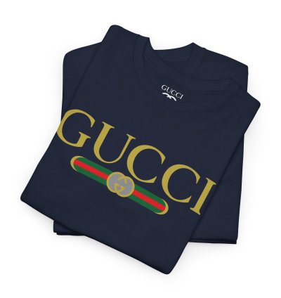 Gucci GG logo navy T-shirt - Size USA