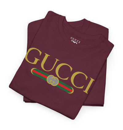 Gucci GG logo maroon T-shirt - Size USA
