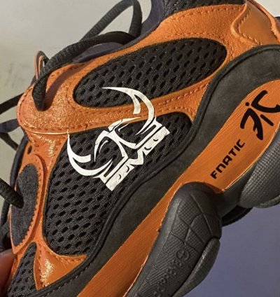 Adidas Yeezy Fnatic custom sneaks