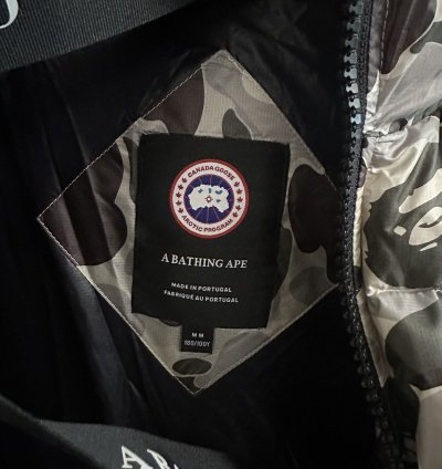 Canada goose puffer medium bape