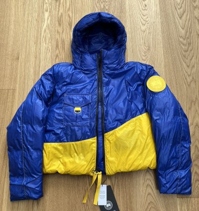 Canada Goose Pyer Moss Crop Wave Puffer