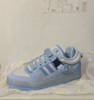 Bad Bunny Forum Buckle Low Blue Tint