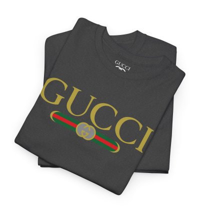 Gucci GG logo charcoal T-shirt - Size USA