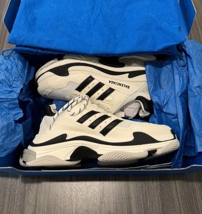 Balenciaga Adidas Triple White Black