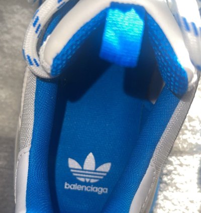 Balenciaga Adidas Triple White White Blue
