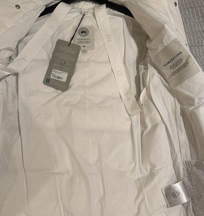 Canada Goose White Carson Parka Humanature