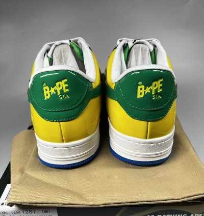 BAPE Bape Sta 1 Blue Yellow Green - Size 9 5