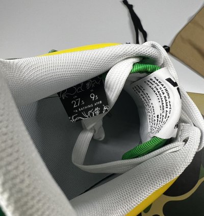 BAPE Bape Sta 1 Blue Yellow Green - Size 9 5