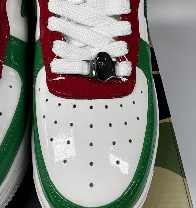 BAPE Bape Sta 1 Green White Red - Size 10