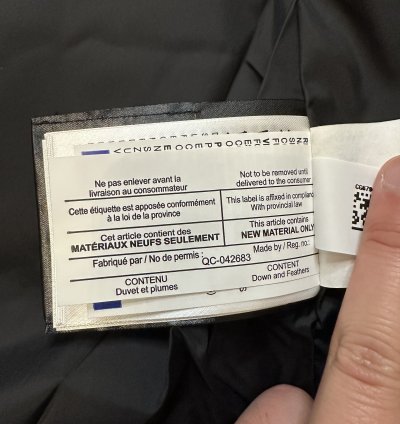 Canada Goose White Wyndham Men Jacket Fur Large Brand New