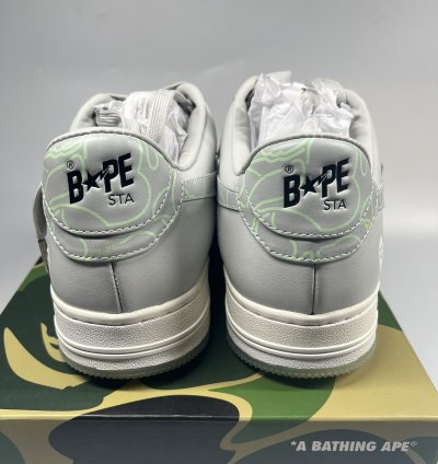 Bape Bape Sta 1 Text Code Camo Gray - Size 11