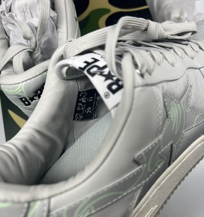 Bape Bape Sta 1 Text Code Camo Gray - Size 11