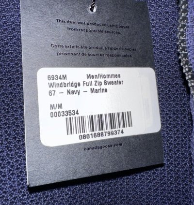 Canada Goose WindBridge Full Zip Sweater Jacket