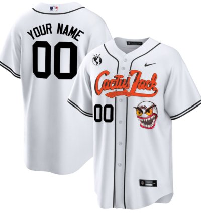 Houston Astros Cactus Jack Men Jersey Customized - White