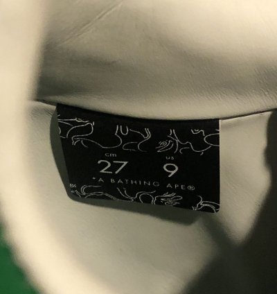 Bape Bapesta Low Green Patent Leather