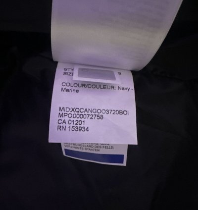 Canada Goose Wyndham Parka -Navy-Medium