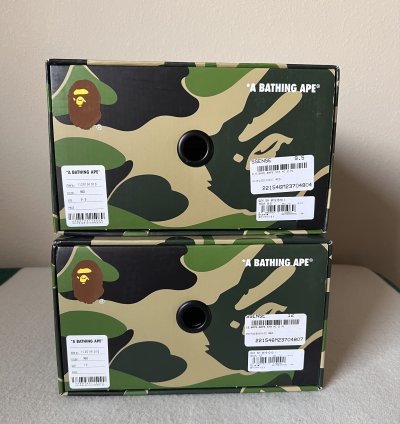 Bape Bapesta Mid M1 in Red