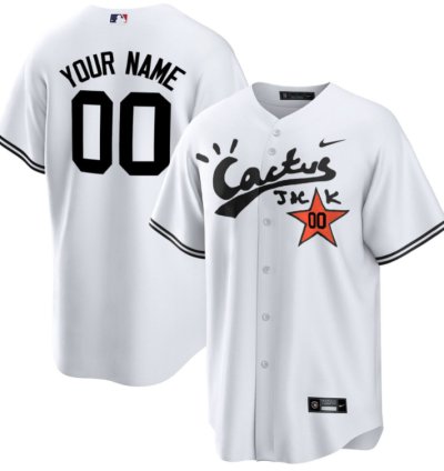 Houston Astros Cactus Jack Customized Men Jersey - White