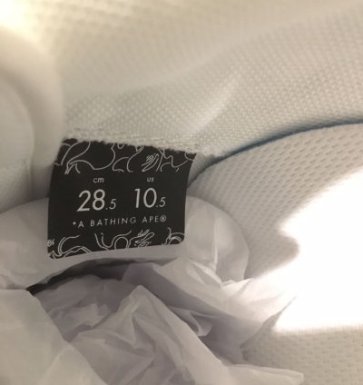 Bape Bapesta Shark White Sneaker
