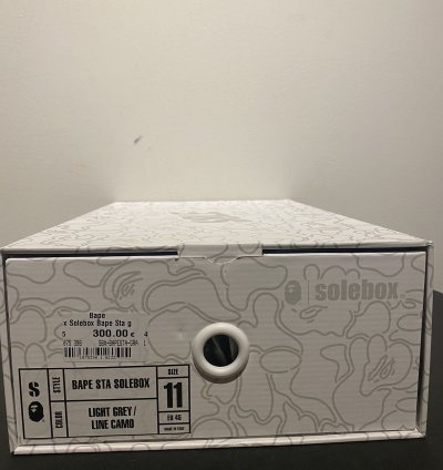 Bape Bapesta Solebox Light Grey