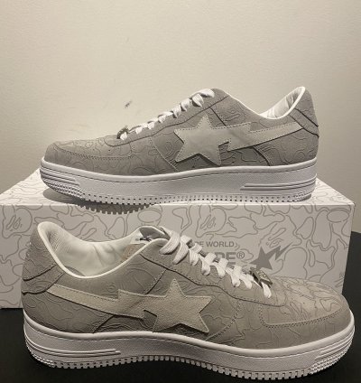 Bape Bapesta Solebox Light Grey