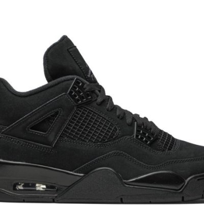 Mens Wmns Air Jordan 4 Retro Black Cat 2020 CU1110 010 / 408452 010