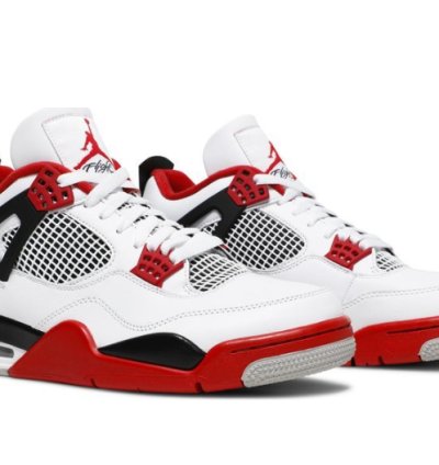 Mens Wmns Air Jordan 4 Retro OG Fire Red 2020 DC7770 160 / 408452