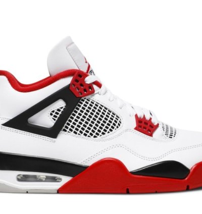 Mens Wmns Air Jordan 4 Retro OG Fire Red 2020 DC7770 160 / 408452