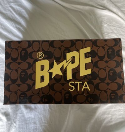 Bape Coach Bapesta White Multi