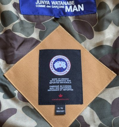 Comme des Gar ons Junya Watanabe Canada Goose Down Coat