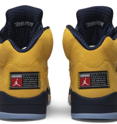 Mens Wmns Air Jordan 5 Retro SP Michigan CQ9541 704