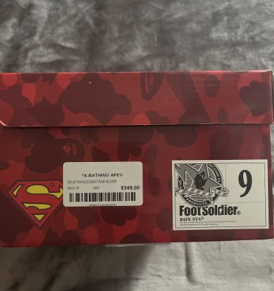 Bape DC Comics Superman Bapesta Low M1