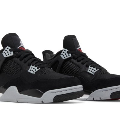Mens Wmns Air Jordan 4 Retro SE Black Canvas DH7138 006 / DV0553 006