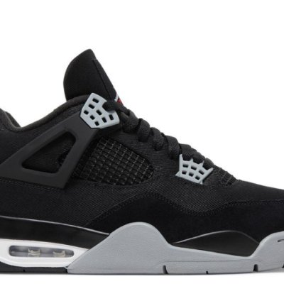Mens Wmns Air Jordan 4 Retro SE Black Canvas DH7138 006 / DV0553 006