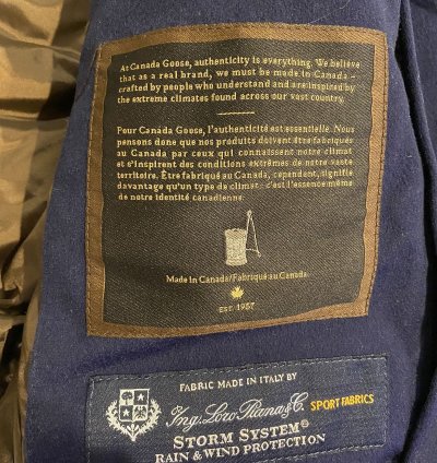 Exclusive Canada Goose Loro Piana Wool Parka
