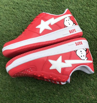 BAPE gostbusters Red patent leather