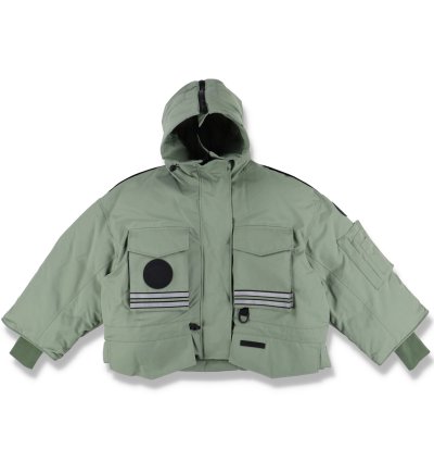 Green Snow Mantra Cropped Jacket