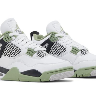 Mens Wmns Air Jordan 4 Retro Seafoam AQ9129 103