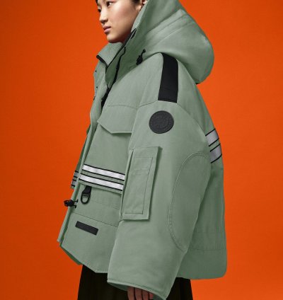 Green Snow Mantra Cropped Jacket