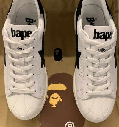 Bape Hallmark Skull Sta White