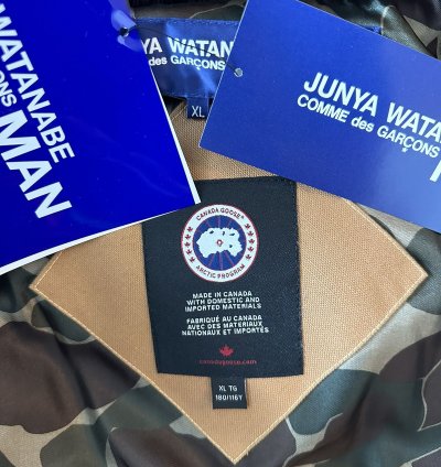 Junya Watanabe MAN Canada Goose Hooded Padded Parka XL