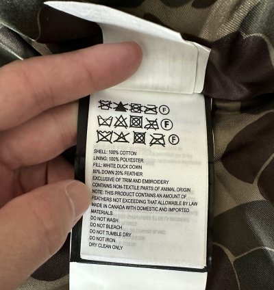 Junya Watanabe MAN Canada Goose Hooded Padded Parka XL