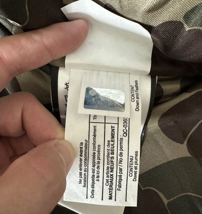 Junya Watanabe MAN Canada Goose Hooded Padded Parka XL