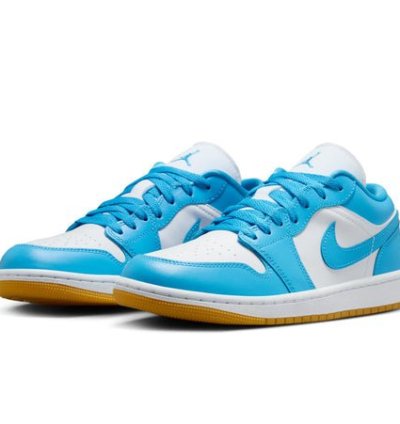 Mens Wmns Air Jordan 1 Low Dark Powder Blue Gum DC0774-104