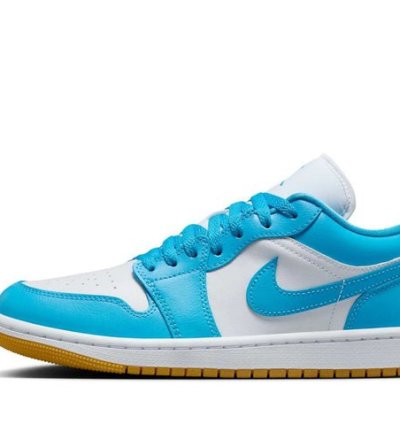 Mens Wmns Air Jordan 1 Low Dark Powder Blue Gum DC0774-104