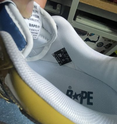 BAPE LOW TOP SNEAKERS